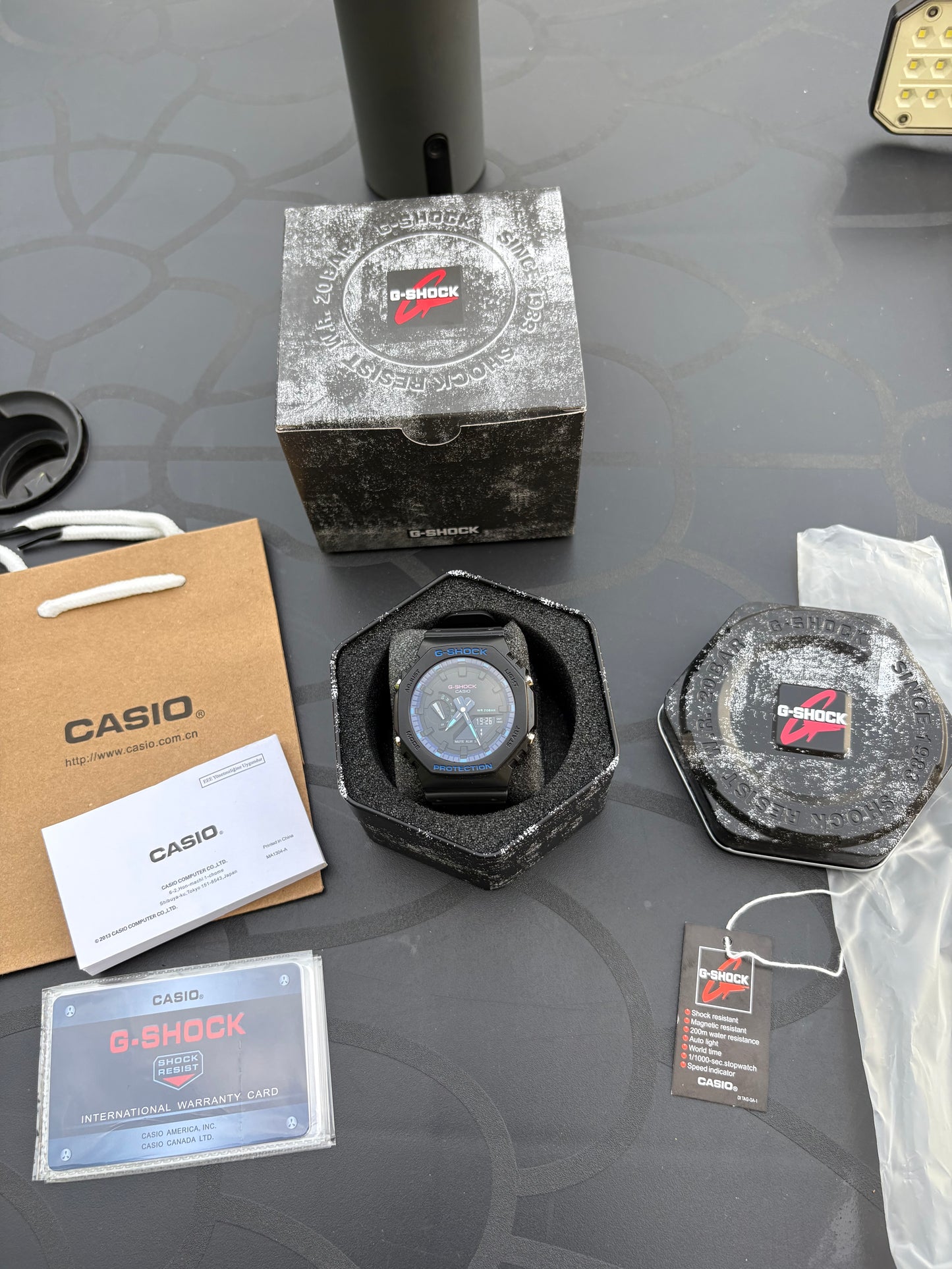 Montre G-SHOCK Abyssal Full Sport – Édition Spéciale Noir & Bleu (Étanche 200m)