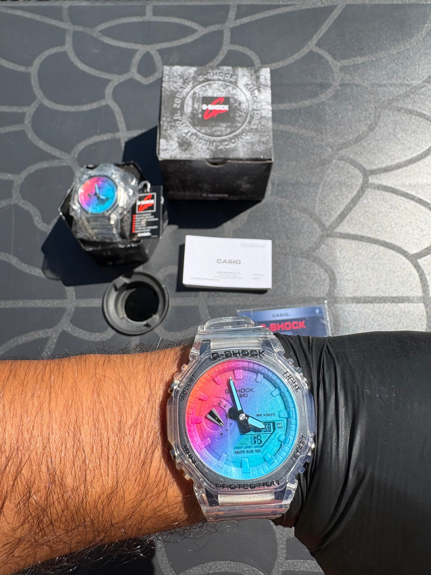 G-Shock Rainbow transparente Multicolor – Édition Limitée