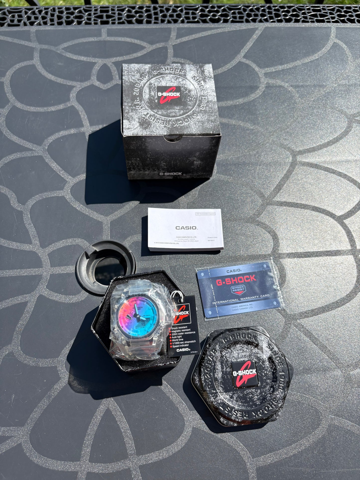 G-Shock Rainbow transparente Multicolor – Édition Limitée