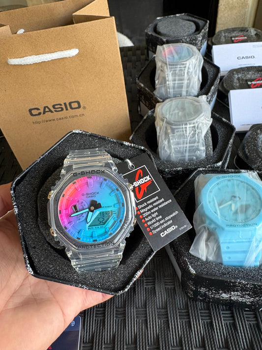 G-Shock Rainbow transparente Multicolor – Édition Limitée