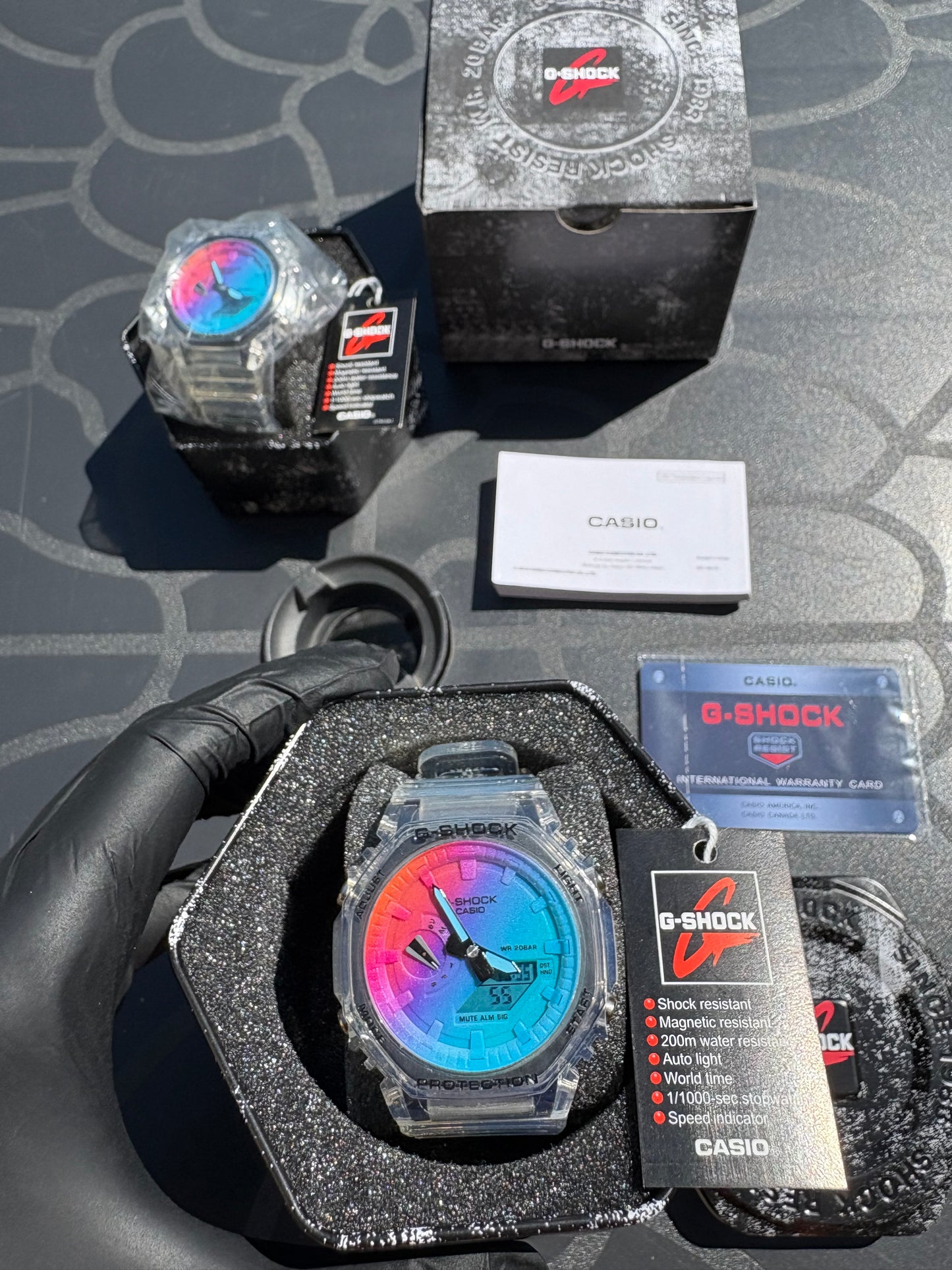 G-Shock Rainbow transparente Multicolor – Édition Limitée