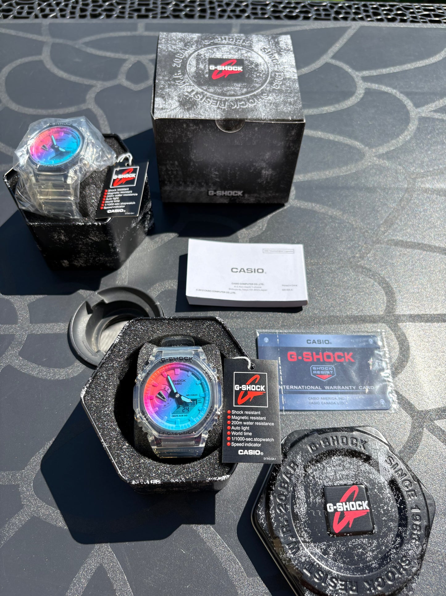 G-Shock Rainbow transparente Multicolor – Édition Limitée