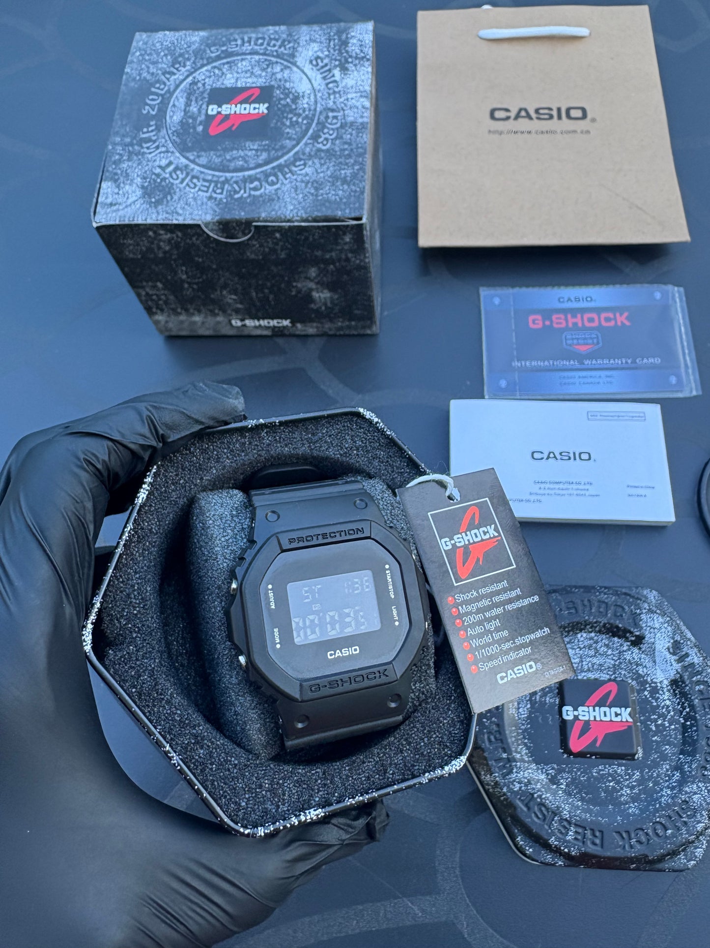 G-Shock Casio full black Bluetooth